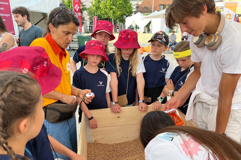 Wettbewerb im Coop Dorf